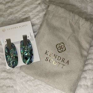 NWT Silver Aragon Earrings in Abalone Shell